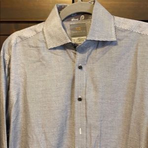 Black and white houndstooth dress shirt.